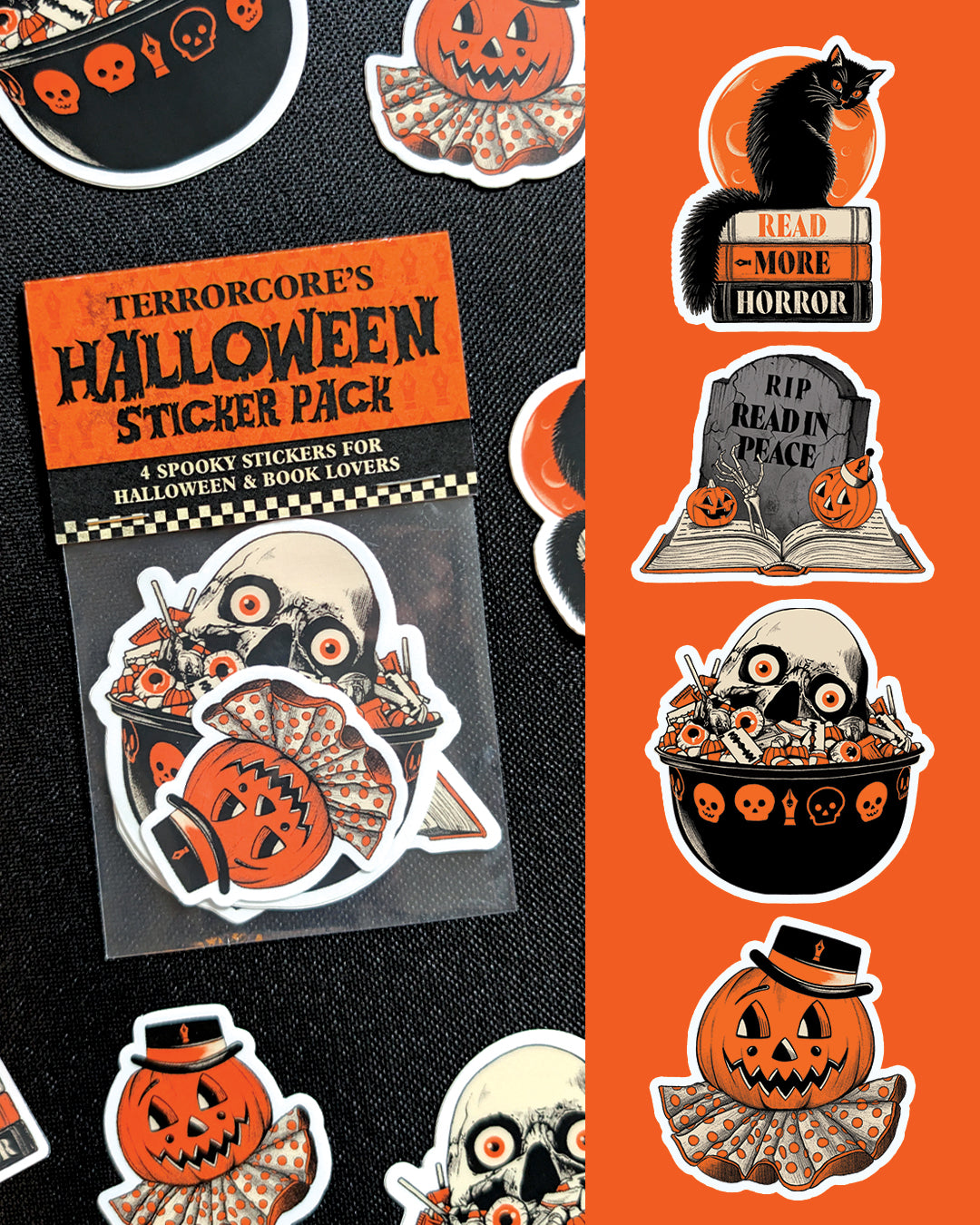 Terrorcore's Halloween Sticker Pack | Numbered Limited Edition
